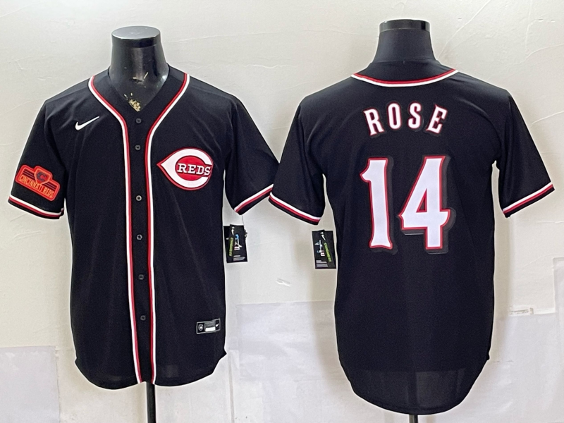 2026 Men Boston Red Sox #14 Rose black Nike MLB Jersey 0632324